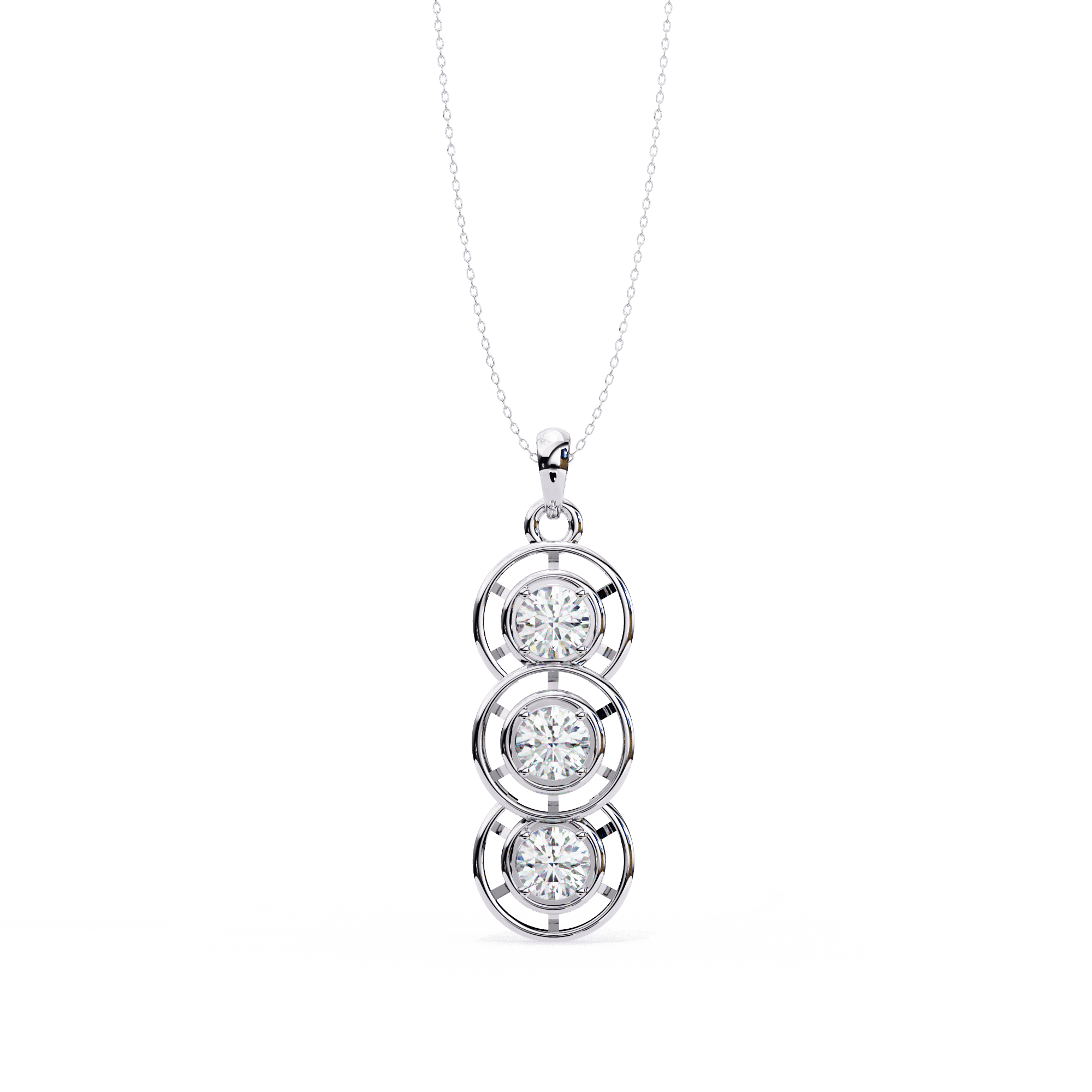 Round bezel pendant  