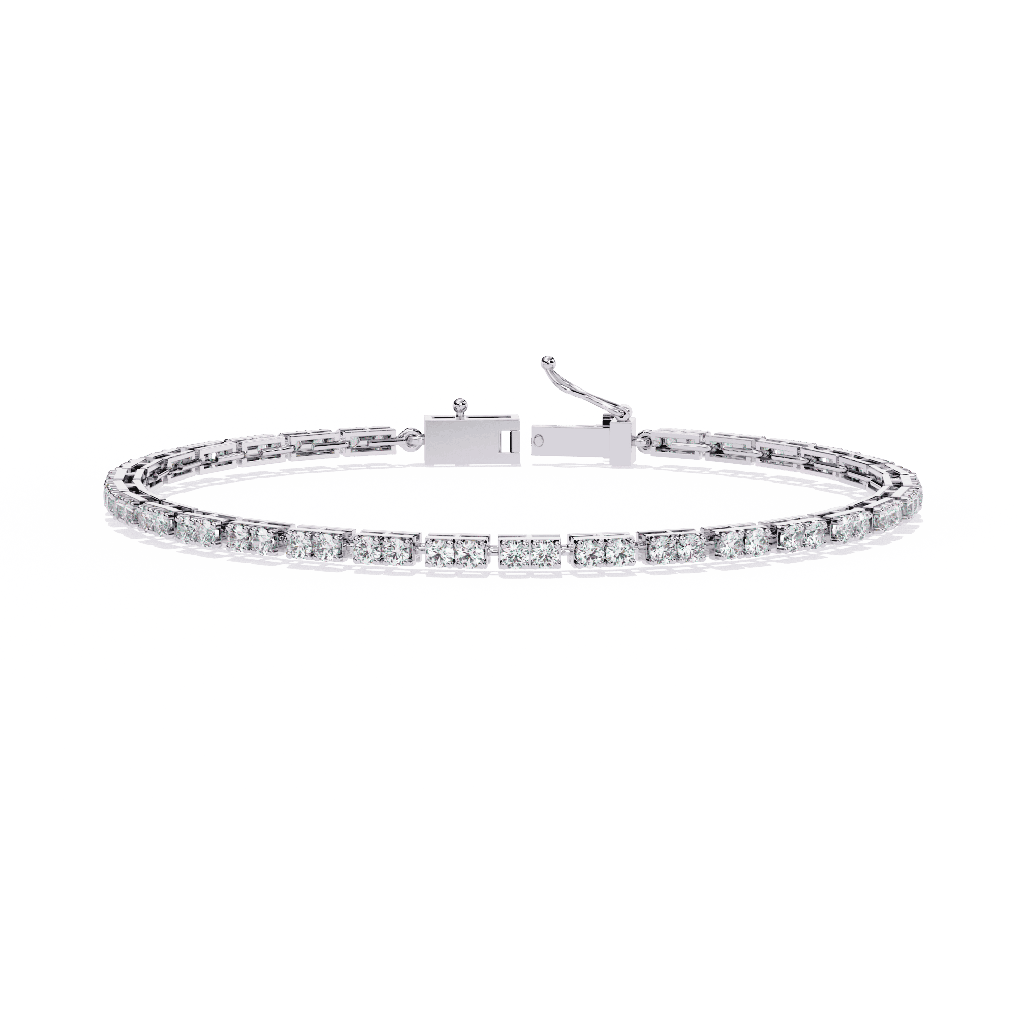 Classic diamond tennis bracelet