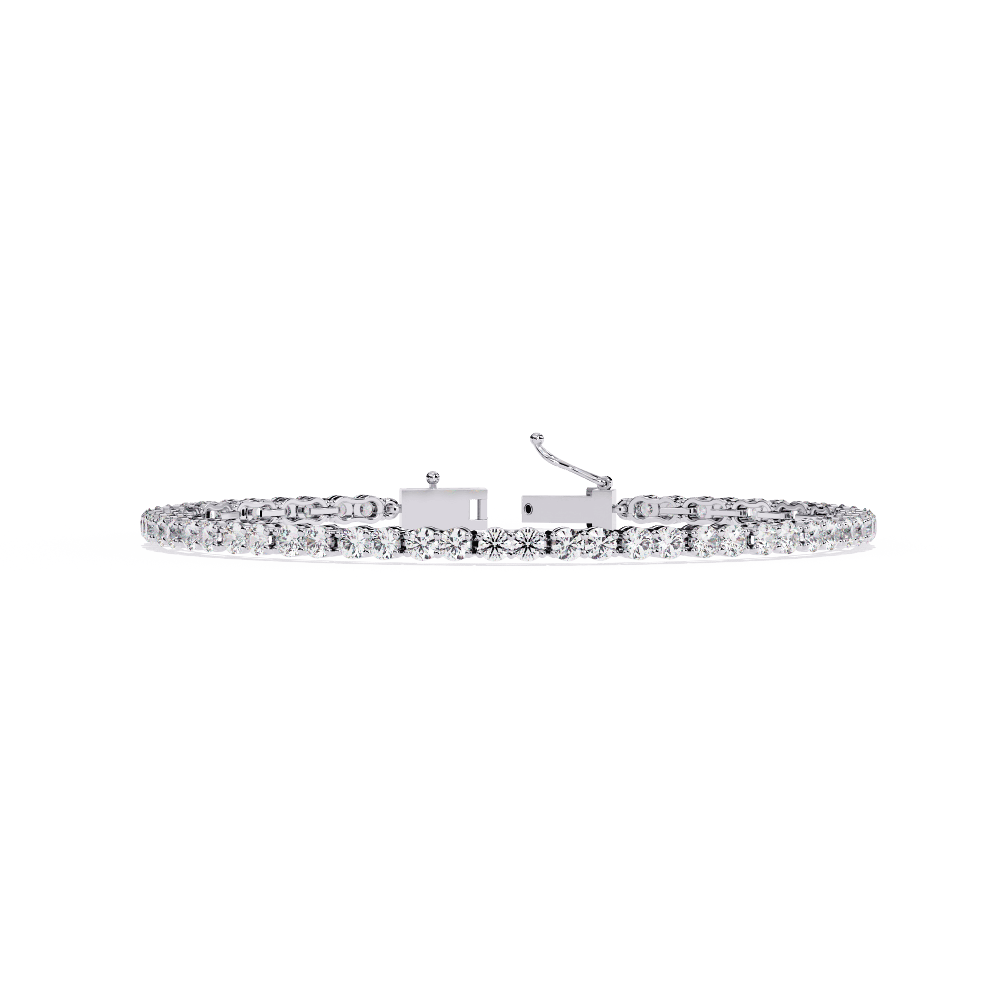 Elegant Gold Diamond Tennis Bracelet