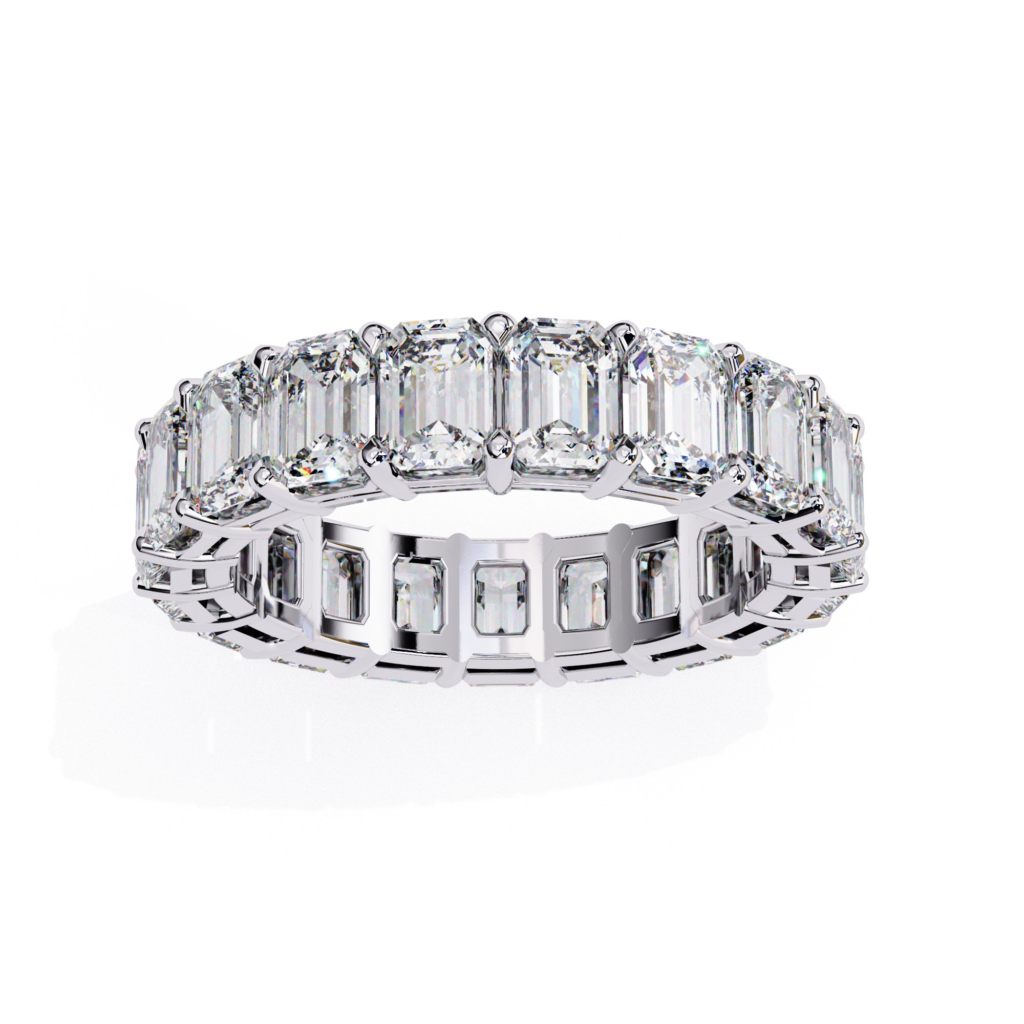 Emerald-Cut Eternity Band