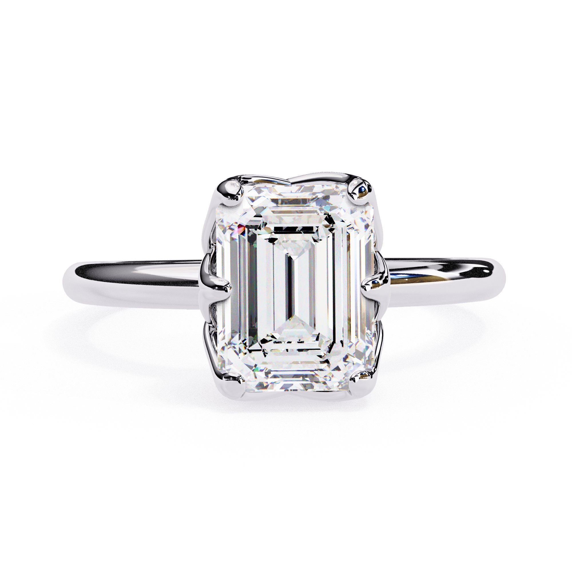 The Imperial Emerald solitaire ring