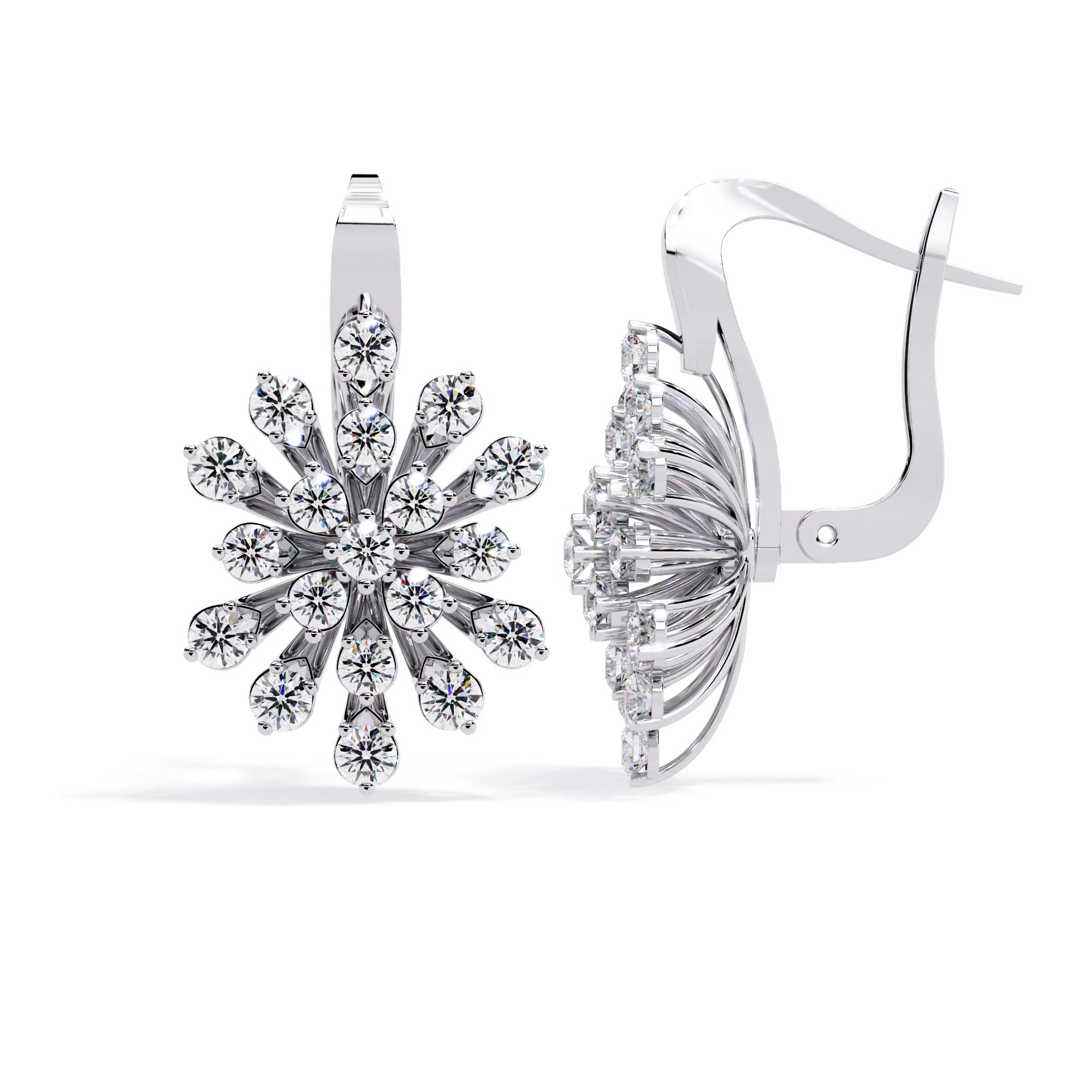 Bloom Diamond Cluster Earrings