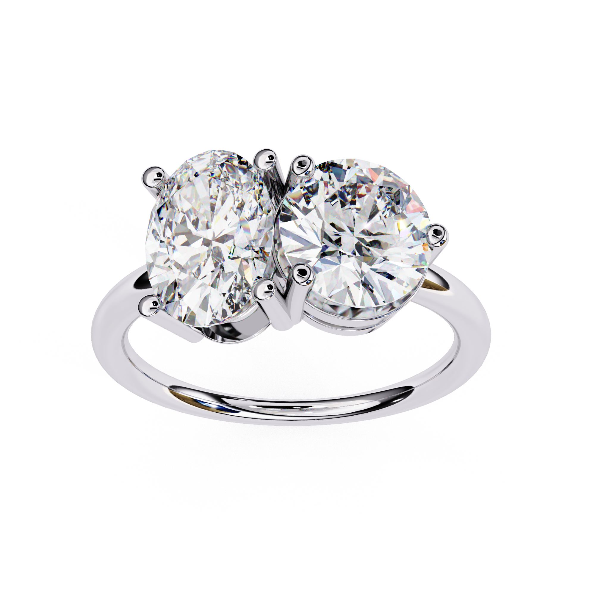 Twin Flame Diamond Ring 
