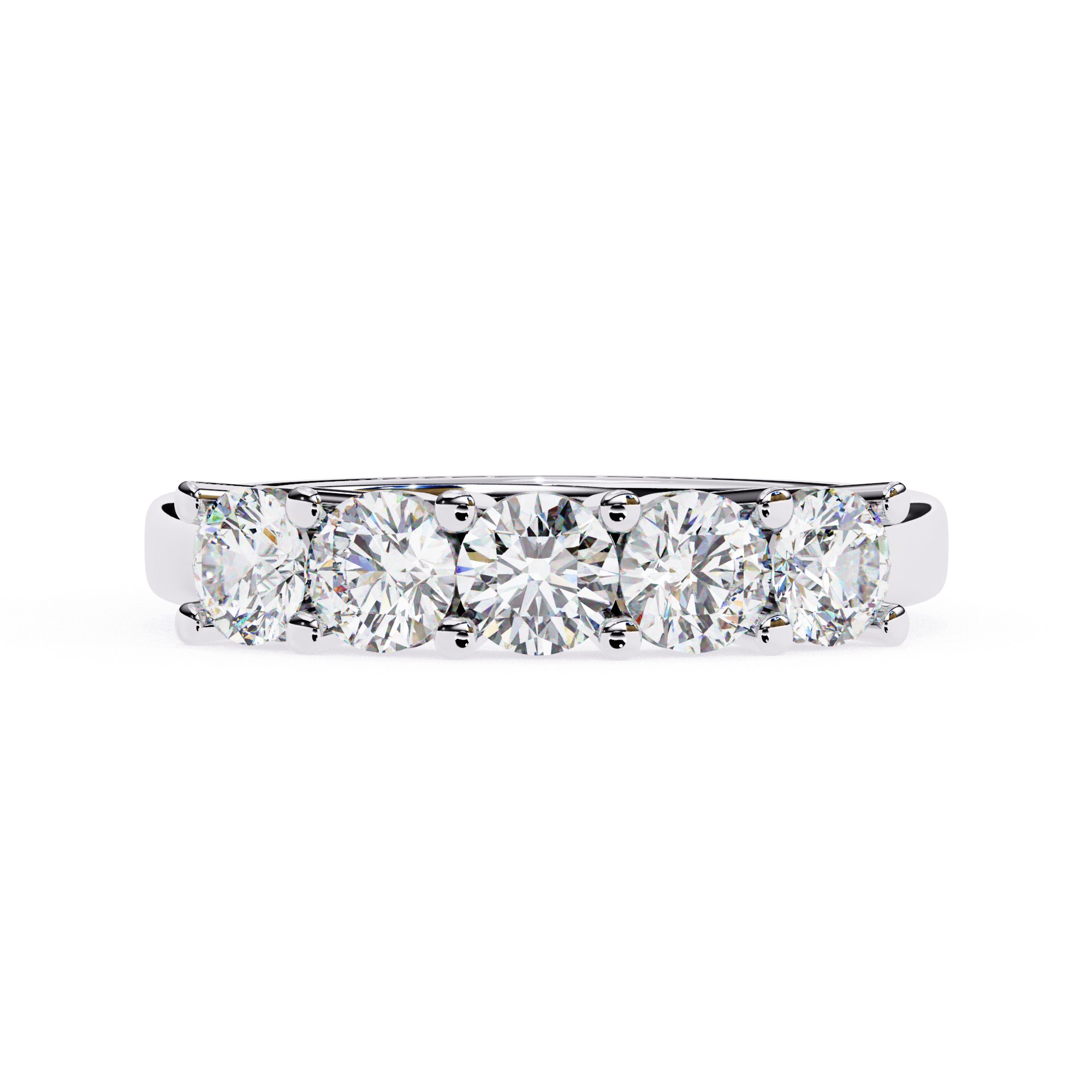 Round Cut Diamond Brilliant Band