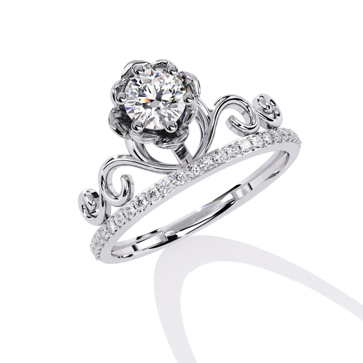Vintage crown of elegance ring